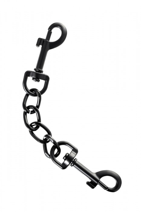 Узкие черные наручники на сцепке - ToyFa - купить с доставкой в Нижнекамске