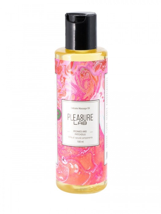 Массажное масло Pleasure Lab Delicate с ароматом пиона и пачули - 100 мл. - Pleasure Lab - купить с доставкой в Нижнекамске