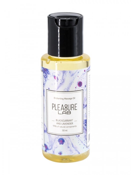 Массажное масло Pleasure Lab Enchanting с ароматом черной смородины и лаванды - 50 мл. - Pleasure Lab - купить с доставкой в Нижнекамске