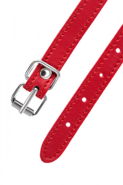 Красная маска Anonymo из искусственной кожи - ToyFa - купить с доставкой в Нижнекамске