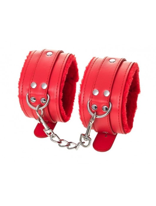 Красные оковы Anonymo из искусственной кожи - ToyFa - купить с доставкой в Нижнекамске