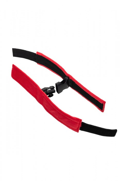 Красно-черные велюровые оковы Anonymo - ToyFa - купить с доставкой в Нижнекамске