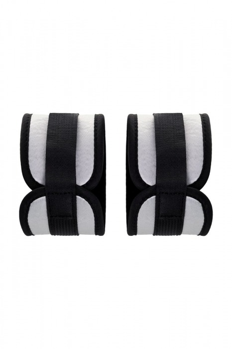 Серебристо-черные наручники Anonymo - ToyFa - купить с доставкой в Нижнекамске