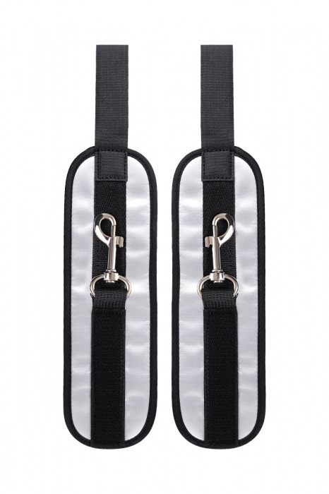 Серебристо-черные наручники Anonymo - ToyFa - купить с доставкой в Нижнекамске