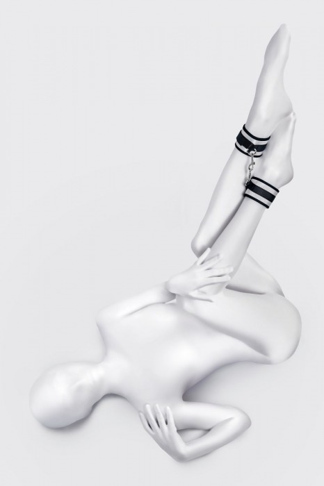 Серебристо-черные оковы Anonymo - ToyFa - купить с доставкой в Нижнекамске