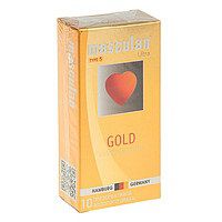 Презервативы Masculan Ultra Gold с золотым напылением и ароматом ванили - 10 шт. - Masculan - купить с доставкой в Нижнекамске