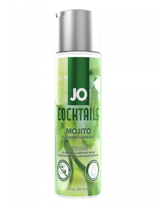 Вкусовой лубрикант на водной основе JO Cocktails Mojito - 60 мл. - System JO - купить с доставкой в Нижнекамске
