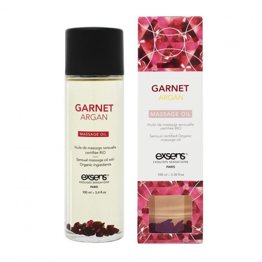 Органическое массажное масло GARNET ARGAN - 100 мл. - Exsens - купить с доставкой в Нижнекамске
