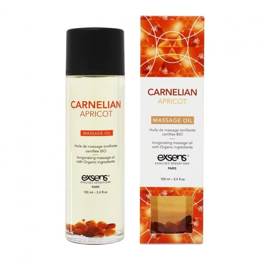 Органическое массажное масло CARNELIAN APRICOT - 100 мл. - Exsens - купить с доставкой в Нижнекамске