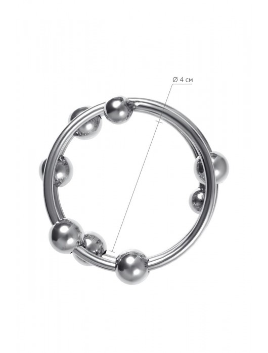 Большое металлическое кольцо под головку пениса - ToyFa - купить с доставкой в Нижнекамске