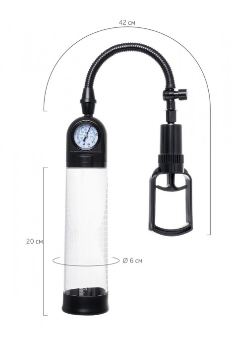 Прозрачная механическая помпа Helmer с манометром - Sexus - в Нижнекамске купить с доставкой