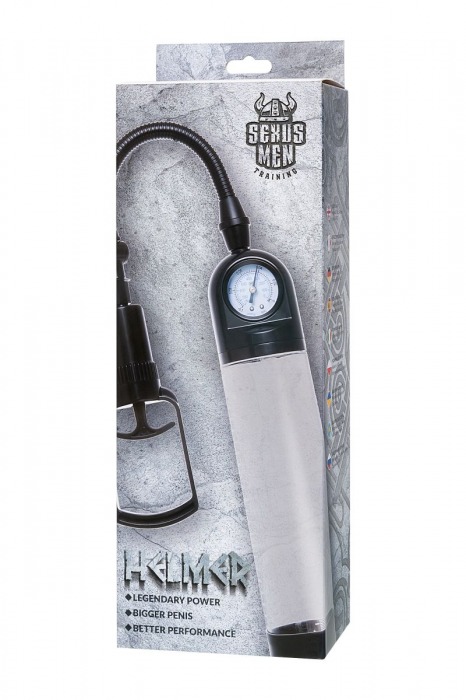 Прозрачная механическая помпа Helmer с манометром - Sexus - в Нижнекамске купить с доставкой