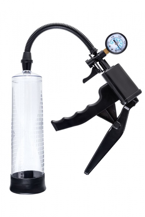 Прозрачная механическая помпа для пениса Viggo - Sexus - в Нижнекамске купить с доставкой