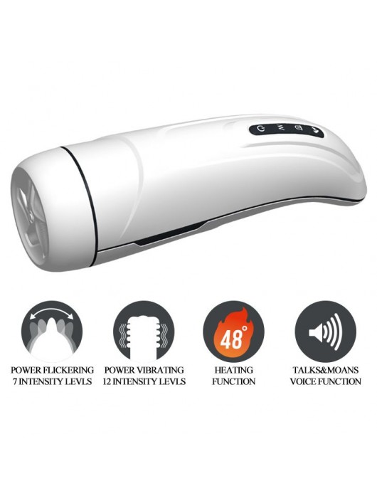 Вибромастурбатор Marissa с функцией нагрева и подвижным язычком - Baile - в Нижнекамске купить с доставкой