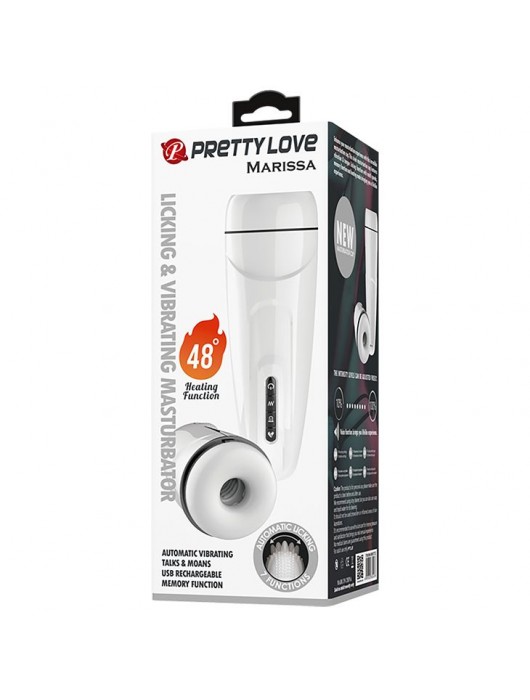 Вибромастурбатор Marissa с функцией нагрева и подвижным язычком - Baile - в Нижнекамске купить с доставкой