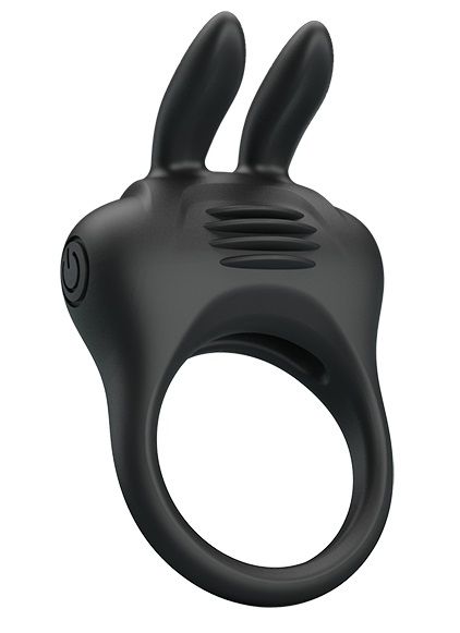 Черное эрекционное кольцо с вибрацией Davion - Baile - в Нижнекамске купить с доставкой