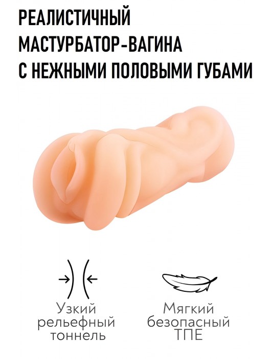 Реалистичный мастурбатор-вагина телесного цвета - Свободный ассортимент - в Нижнекамске купить с доставкой