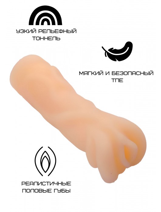 Реалистичный мастурбатор-вагина телесного цвета - Свободный ассортимент - в Нижнекамске купить с доставкой