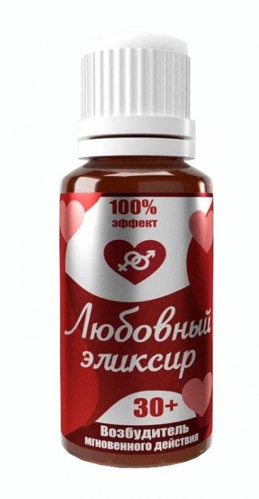 Возбудитель  Любовный эликсир 30+  - 20 мл. - Миагра - купить с доставкой в Нижнекамске