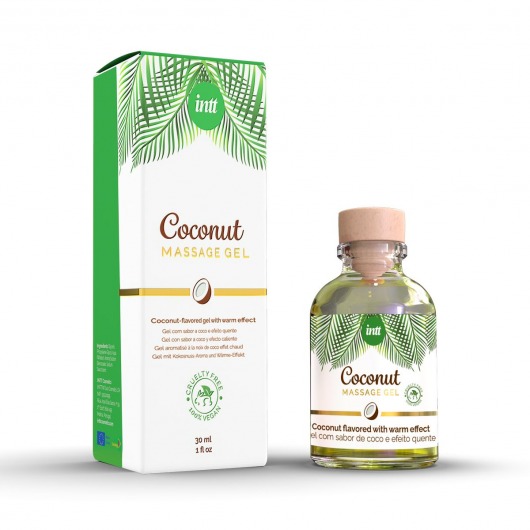 Массажный гель с ароматом кокоса Coconut - 30 мл. - INTT - купить с доставкой в Нижнекамске