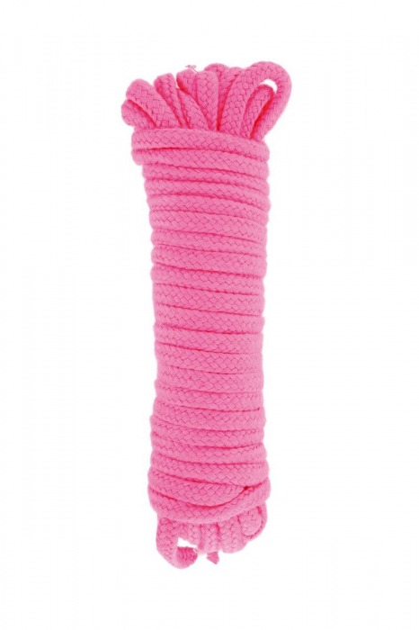 Розовая веревка для связывания Sweet Caress Rope - 10 метров - Sweet Caress - купить с доставкой в Нижнекамске