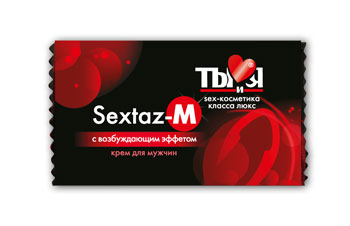 Возбуждающий крем Sextaz-M для мужчин в одноразовой упаковке - 1,5 гр. - Биоритм - купить с доставкой в Нижнекамске