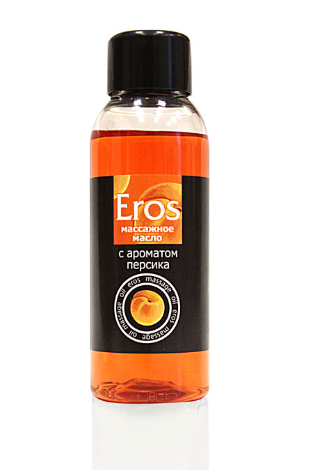 Массажное масло Eros exotic с ароматом персика - 50 мл. - Биоритм - купить с доставкой в Нижнекамске