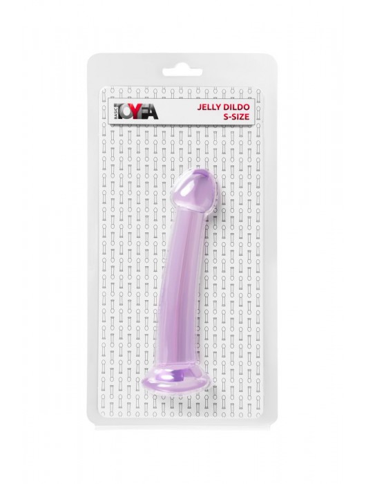Фиолетовый фаллоимитатор Jelly Dildo S - 15,5 см. - Toyfa Basic