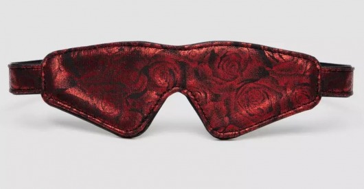 Двусторонняя красно-черная маска на глаза Reversible Faux Leather Blindfold - Fifty Shades of Grey - купить с доставкой в Нижнекамске