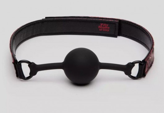 Кляп-шар на двусторонних ремешках Reversible Silicone Ball Gag - Fifty Shades of Grey - купить с доставкой в Нижнекамске