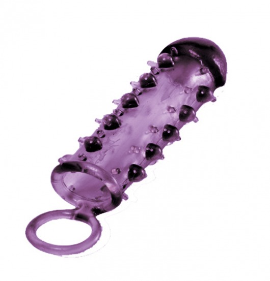 Закрытая фиолетовая насадка с пупырышками SAMURAI PENIS SLEEVE PURPLE - 14,5 см. - NMC - в Нижнекамске купить с доставкой
