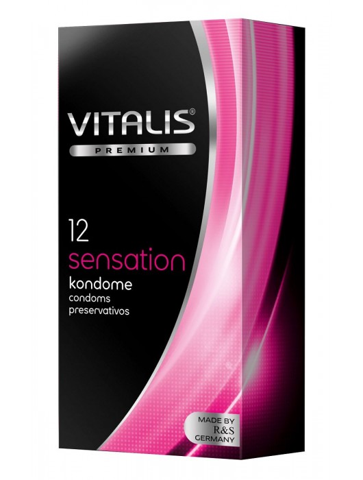 Презервативы VITALIS PREMIUM sensation с пупырышками и кольцами - 12 шт. - Vitalis - купить с доставкой в Нижнекамске