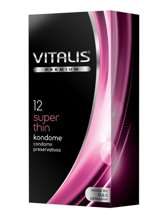 Ультратонкие презервативы VITALIS PREMIUM super thin - 12 шт. - Vitalis - купить с доставкой в Нижнекамске