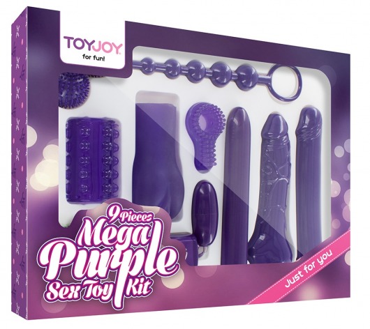 Эротический набор Toy Joy Mega Purple - Toy Joy - купить с доставкой в Нижнекамске