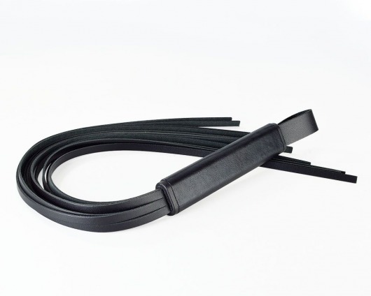 Черная кожаная плеть  Клео  - 60 см. - Sitabella - купить с доставкой в Нижнекамске