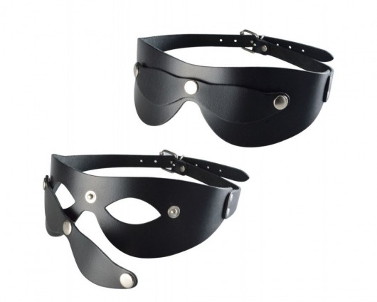 Черная кожаная маска  Новичок - Sitabella - купить с доставкой в Нижнекамске
