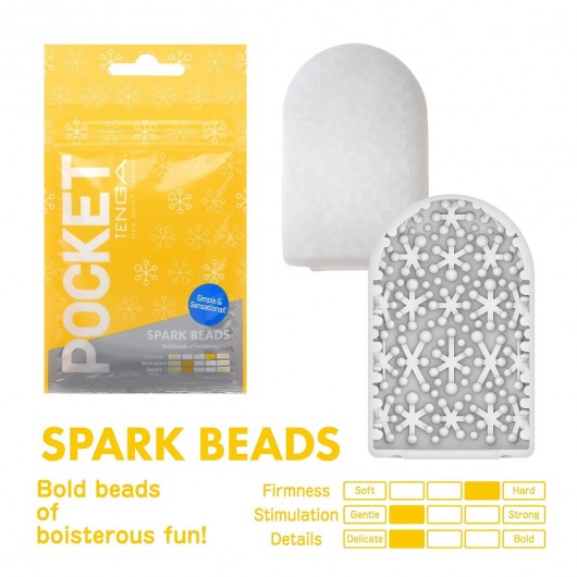Карманный мастурбатор Spark Beads - Tenga - в Нижнекамске купить с доставкой