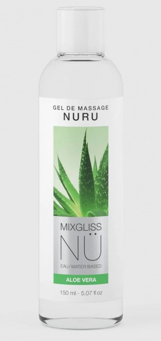Массажный гель на водной основе Mixgliss NU Aloe Vera - 150 мл. - Mixgliss - купить с доставкой в Нижнекамске