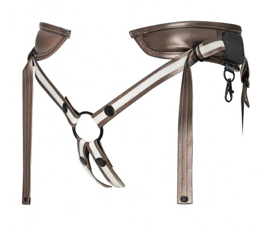 Бронзовый пояс для насадок Desirous Harness - Strap-on-me - купить с доставкой в Нижнекамске