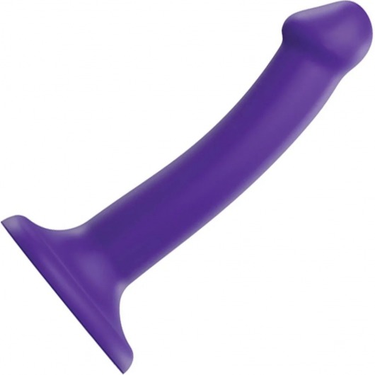 Фиолетовый фаллоимитатор-насадка Strap-On-Me Dildo Dual Density size S - 17 см. - Strap-on-me - купить с доставкой в Нижнекамске