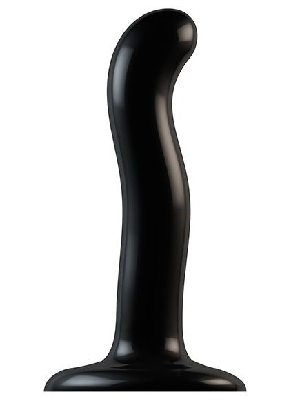 Черный фаллоимитатор-насадка Strap-On-Me P G spot Dildo size S - 16,4 см. - Strap-on-me - купить с доставкой в Нижнекамске