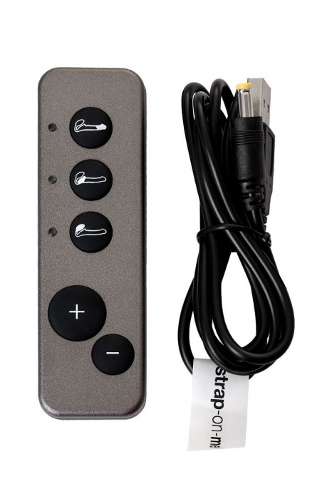 Черный безремневой вибрострапон Silicone Bendable Strap-On - size XL - Strap-on-me - купить с доставкой в Нижнекамске