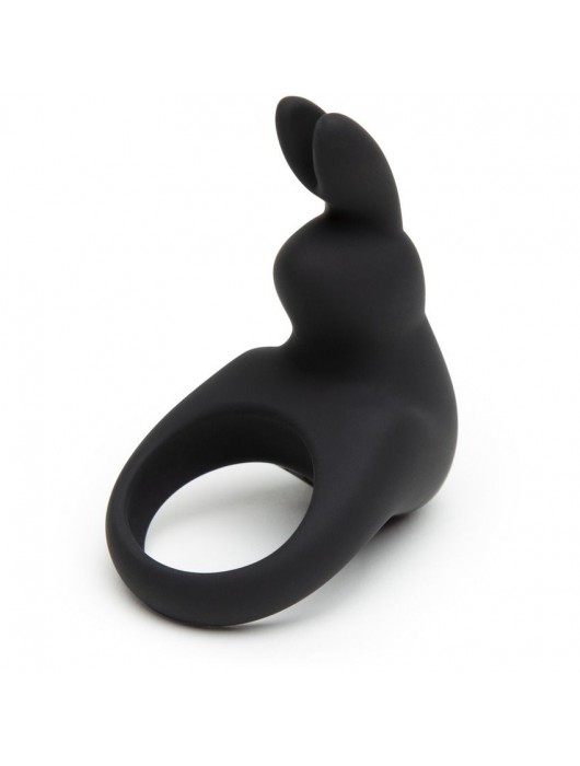Черное эрекционное виброкольцо Happy Rabbit Rechargeable Rabbit Cock Ring - Happy Rabbit - в Нижнекамске купить с доставкой