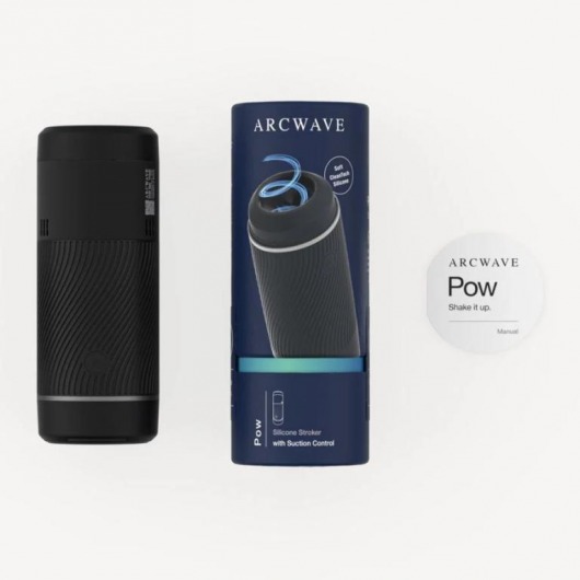 Черный мастурбатор с контролем всасывания Arcwave Pow Stroker - Arcwave - в Нижнекамске купить с доставкой