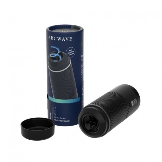 Черный мастурбатор с контролем всасывания Arcwave Pow Stroker - Arcwave - в Нижнекамске купить с доставкой