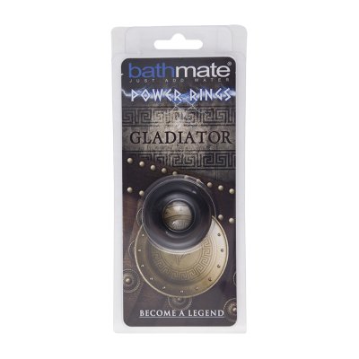 Чёрное эрекционное кольцо Gladiator - Bathmate - в Нижнекамске купить с доставкой