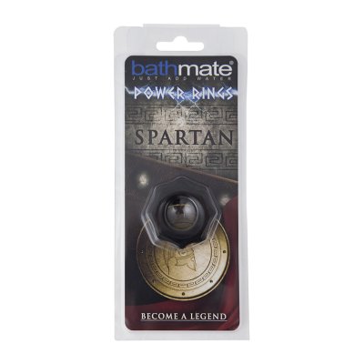 Чёрное эрекционное кольцо Spartan - Bathmate - в Нижнекамске купить с доставкой