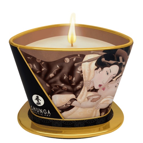Массажная свеча Intoxicatin Chocolate с ароматом шоколада - 170 мл. - Shunga - купить с доставкой в Нижнекамске