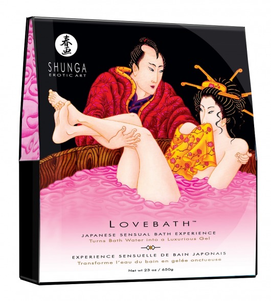Соль для ванны Lovebath Dragon Fruit, превращающая воду в гель - 650 гр. - Shunga - купить с доставкой в Нижнекамске