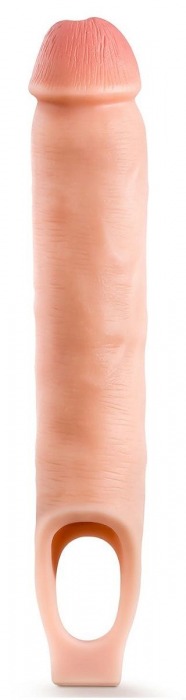 Телесная насадка-удлинитель 11.5 Inch Silicone Cock Sheath Penis Extender - 29,2 см. - Blush Novelties - в Нижнекамске купить с доставкой